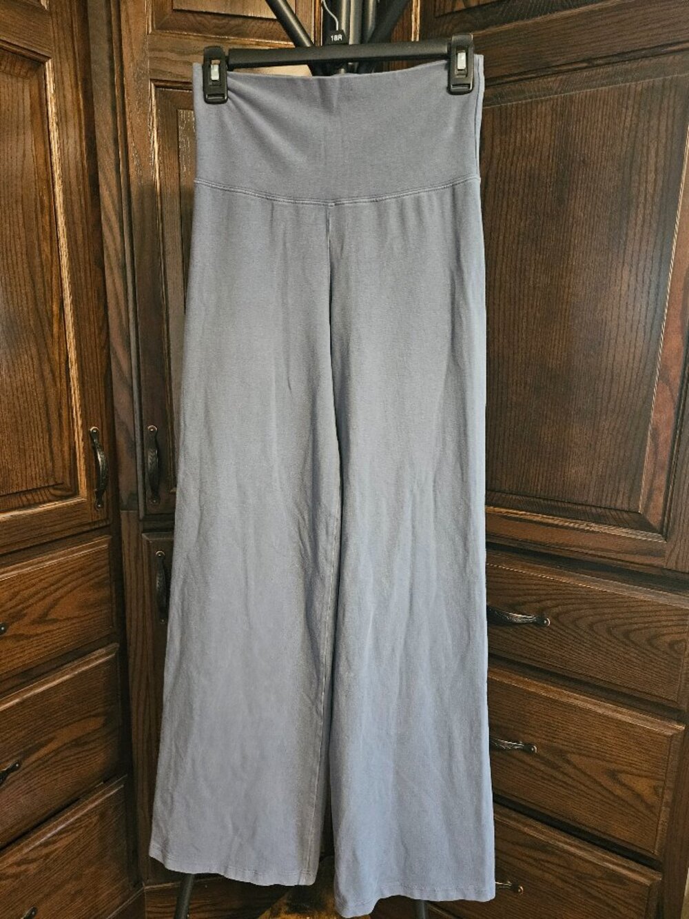 Brandy Melville One Size Blue Gray Wide Leg Sweatpants